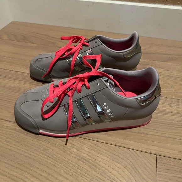Adidas Samosa Pink & Gray Athletic Shoes - Picture 4 of 7